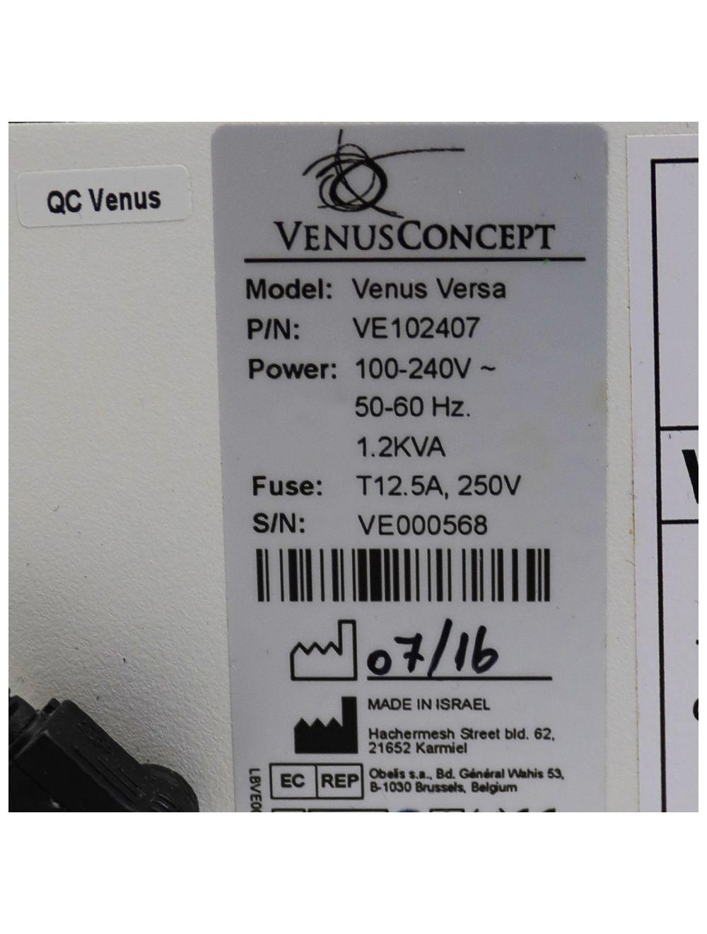 2016 VenusConcept Venus Versa IPL Laser Hair Removal Skin Rejuvenation 9 HP's