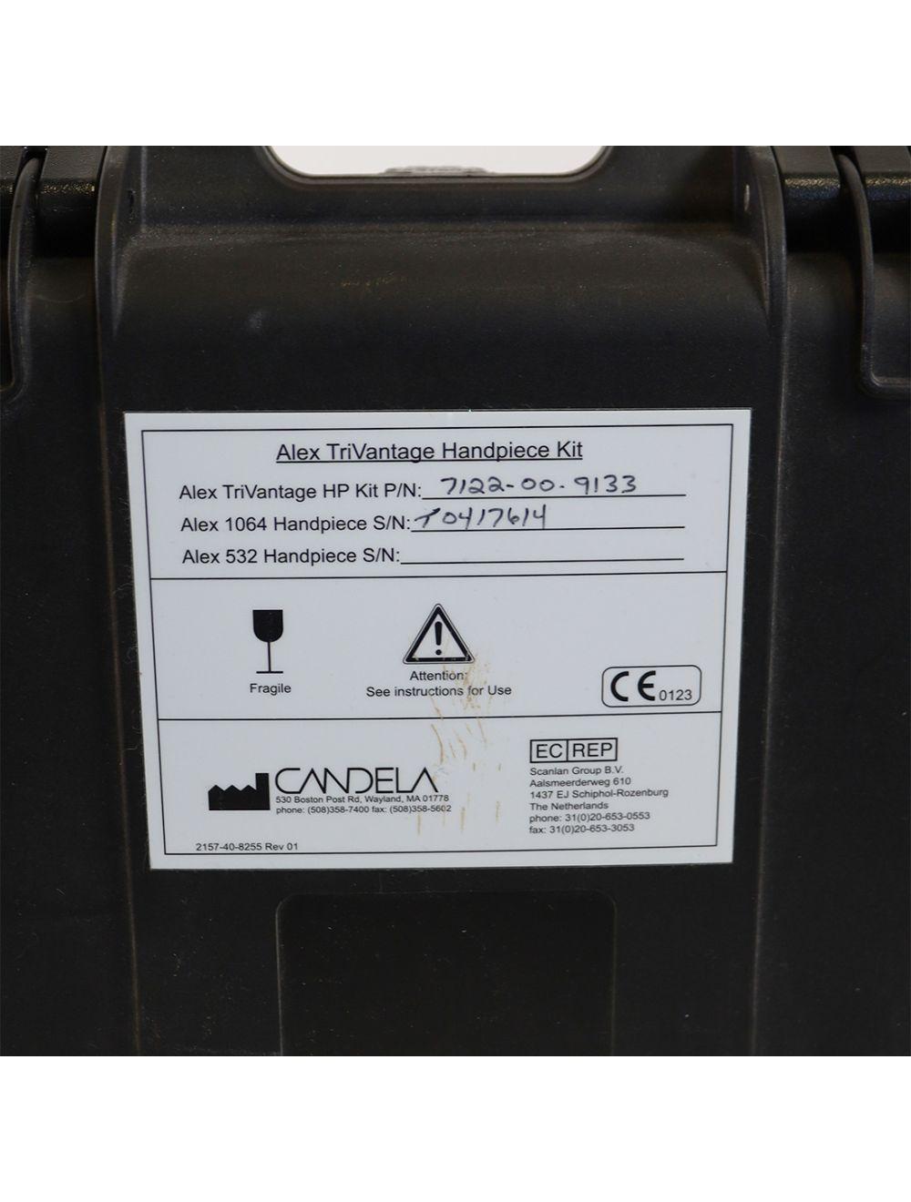 2013 Candela Alex TriVantage Q Switched 532nm Nd YAG Tattoo Removal Laser