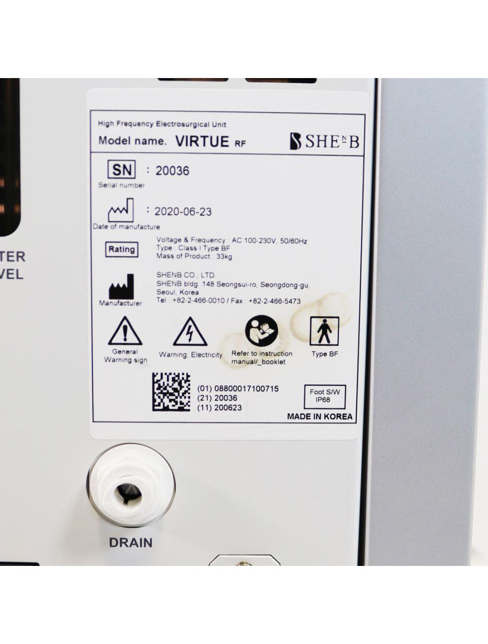 2020 Cartessa Virtue RF RadioFrequency SHEnB VirtueRF Wrinkles Scar Face Body