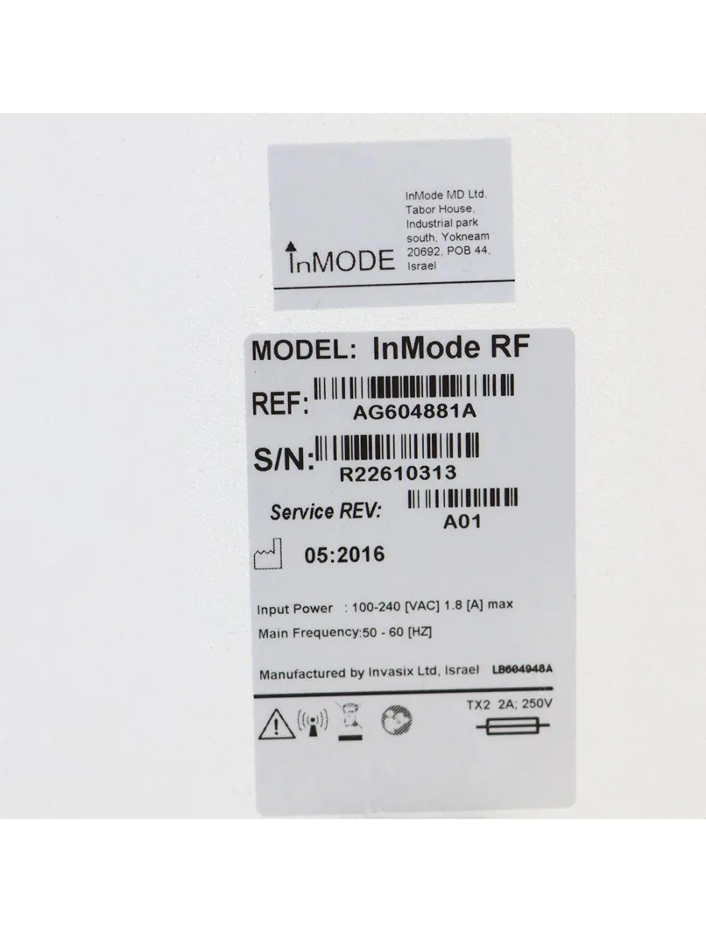 2016 Invasix InMode RF RadioFrequency MiniFX Cellulite Reduction Dimpled Skin