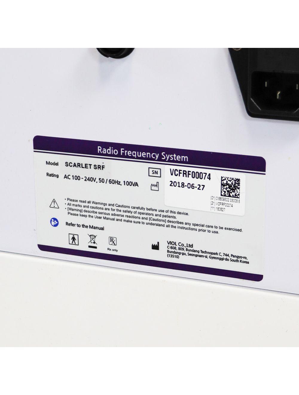 2018 Scarlet SRF Radio Microneedle Skin Tightening Treatment Rejuvenation