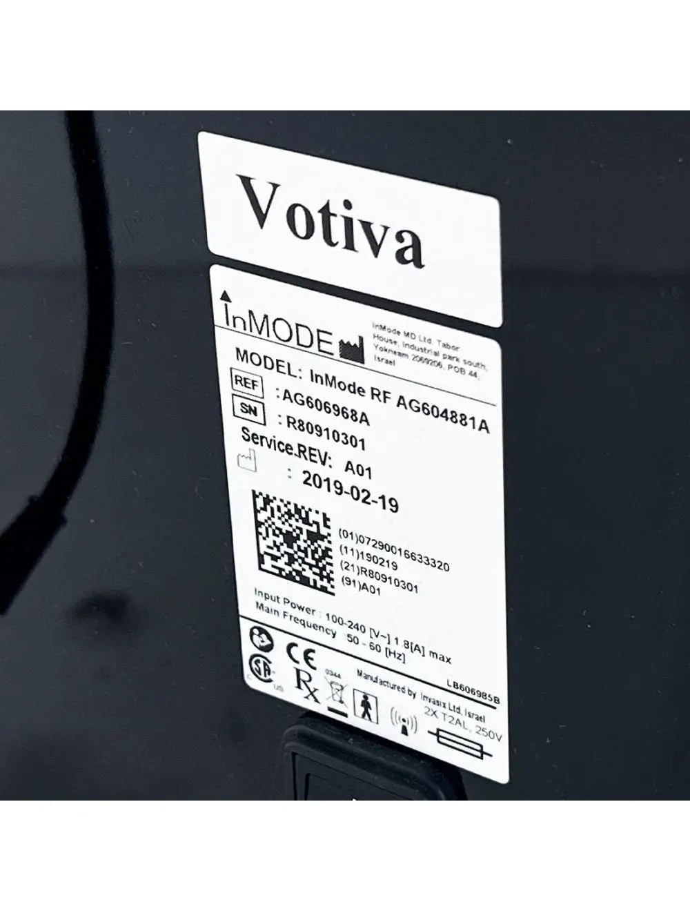 2019 In ModeRF Votiva Enabled for Fractional Avivia Forma V System AG606968