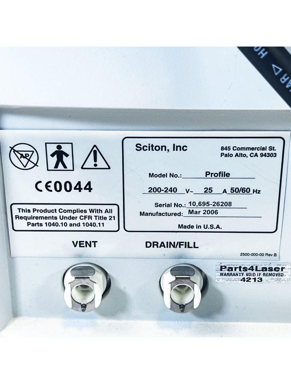2006 Sciton Profile Erbium Yag Laser System 1319nm 1064nm 2940nm Scanner BBL