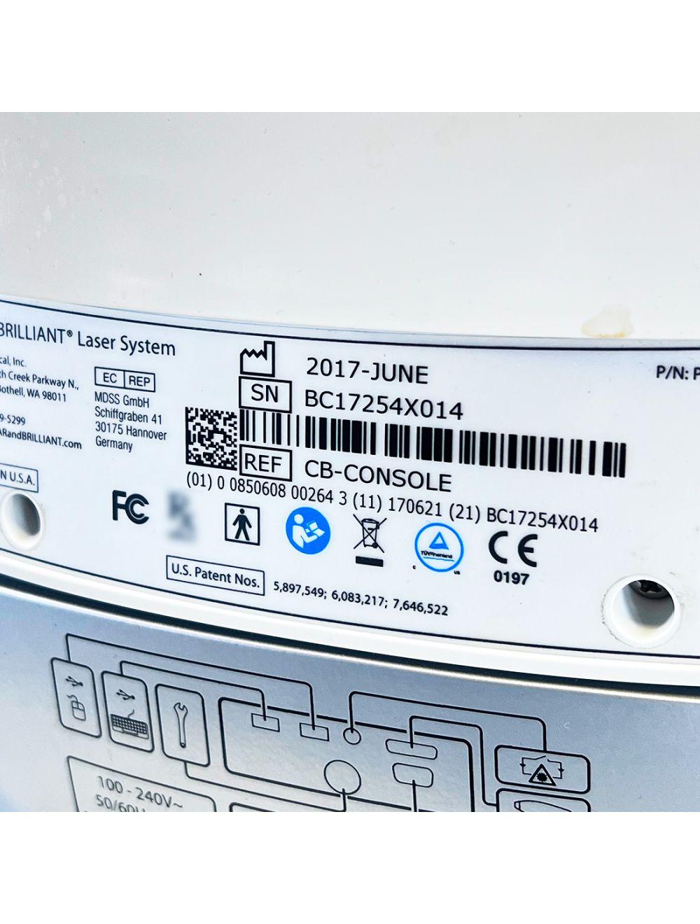 2017 Solta Clear + Brilliant Tabletop Diode Laser System with Permea Handpiece