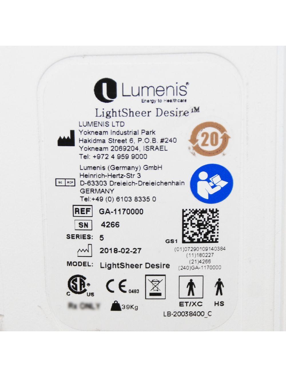 2018 Lumenis LightSheer Desire Laser Hair Removal Diode XC HS Handpieces 2 HPs