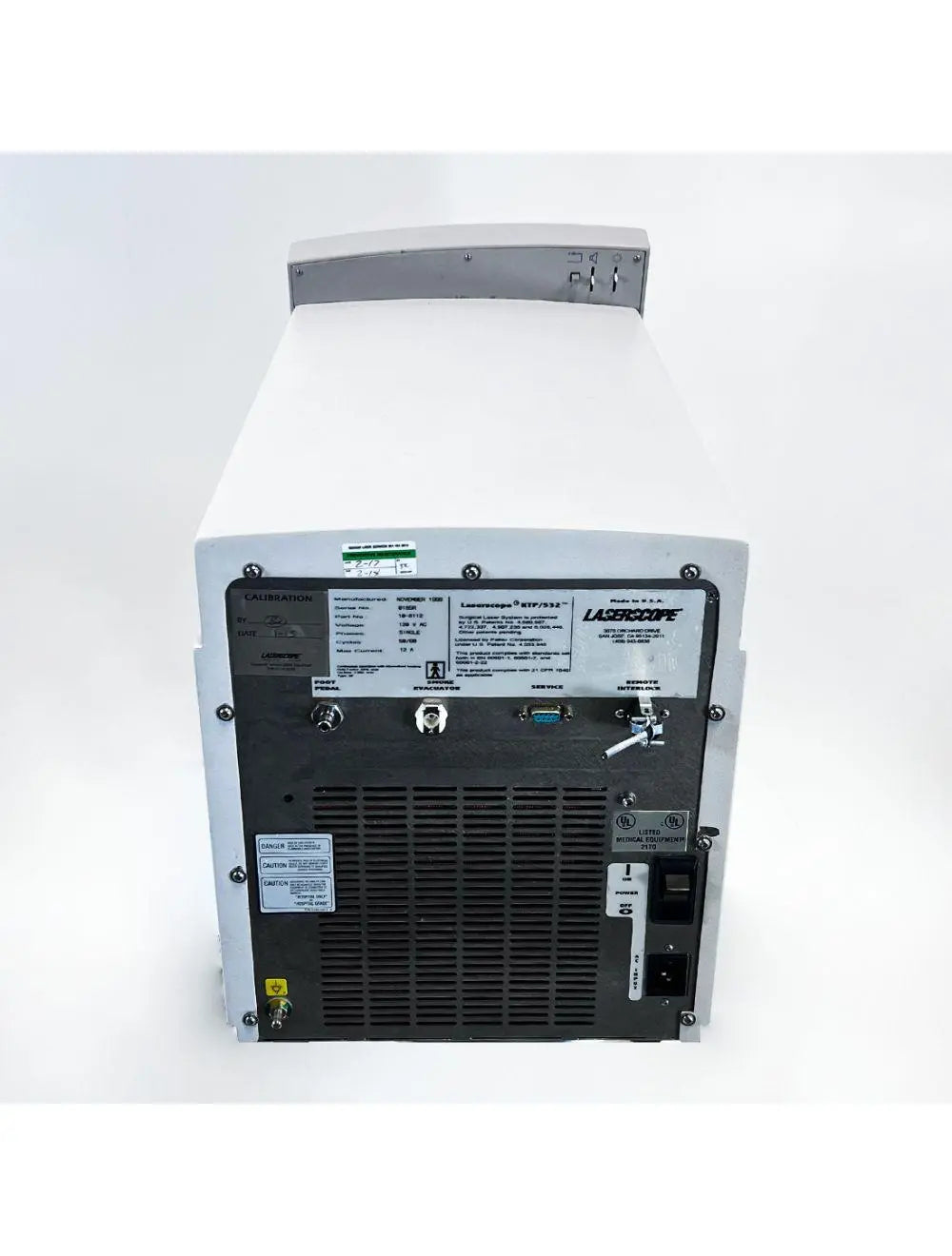1999 Iridex LaserScope AURA KTP 532 Tabletop Surgical Laser System DermaStat