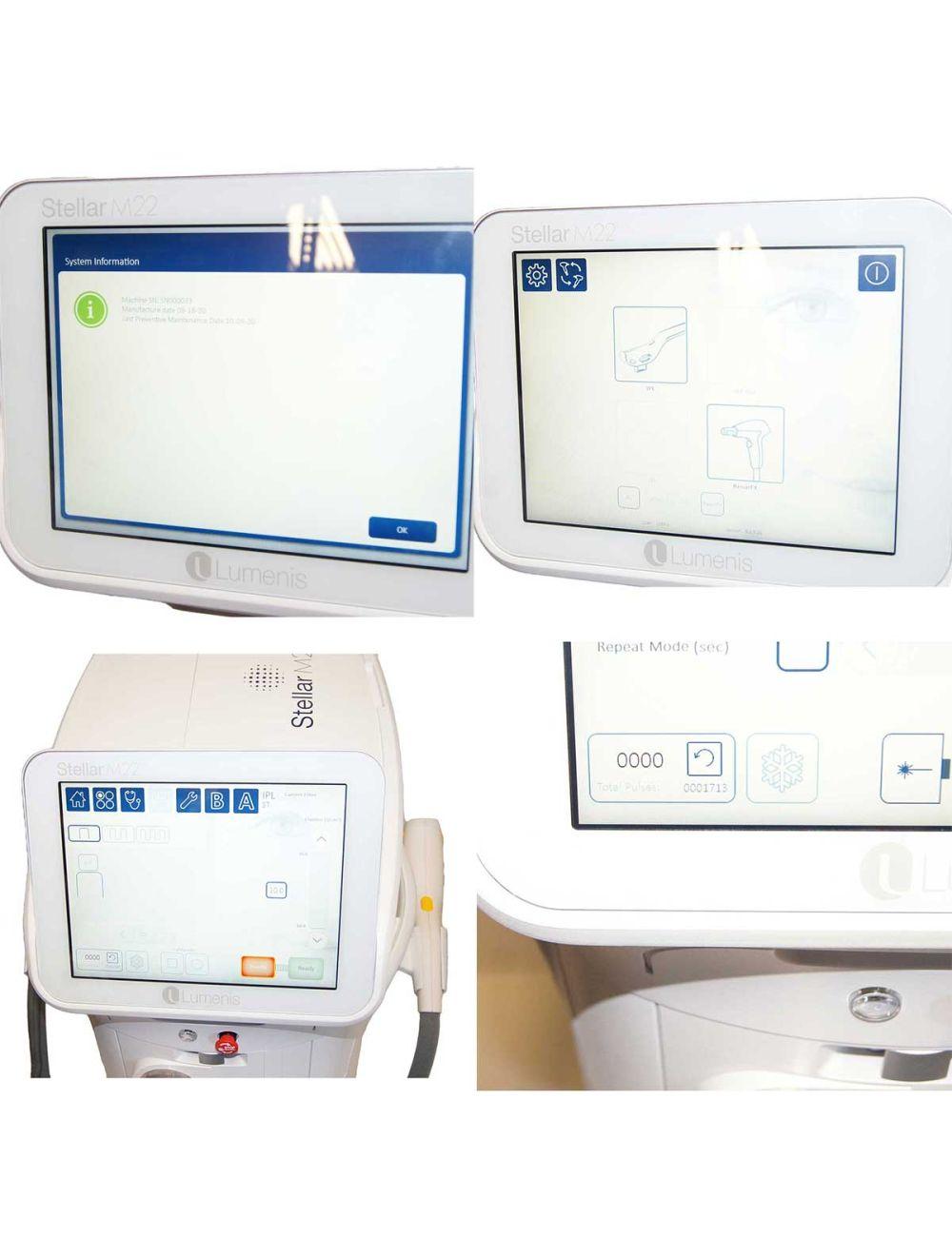 2020 Lumenis Stellar M22 IPL Hair Removal Skin Rejuvenation ResurFX Laser System