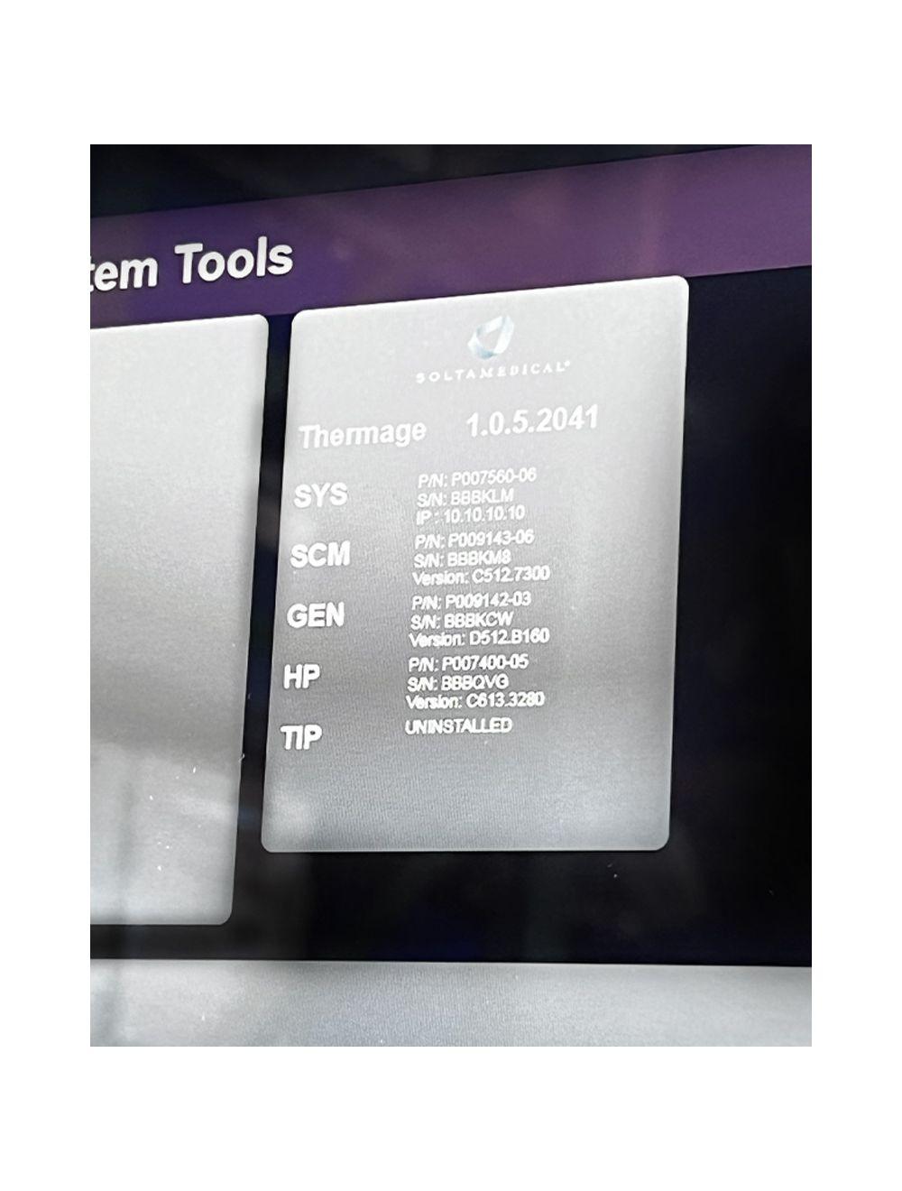 2020 Solta Thermage FLX Ultrasound Cellulite Smoothing Skin Tightening System