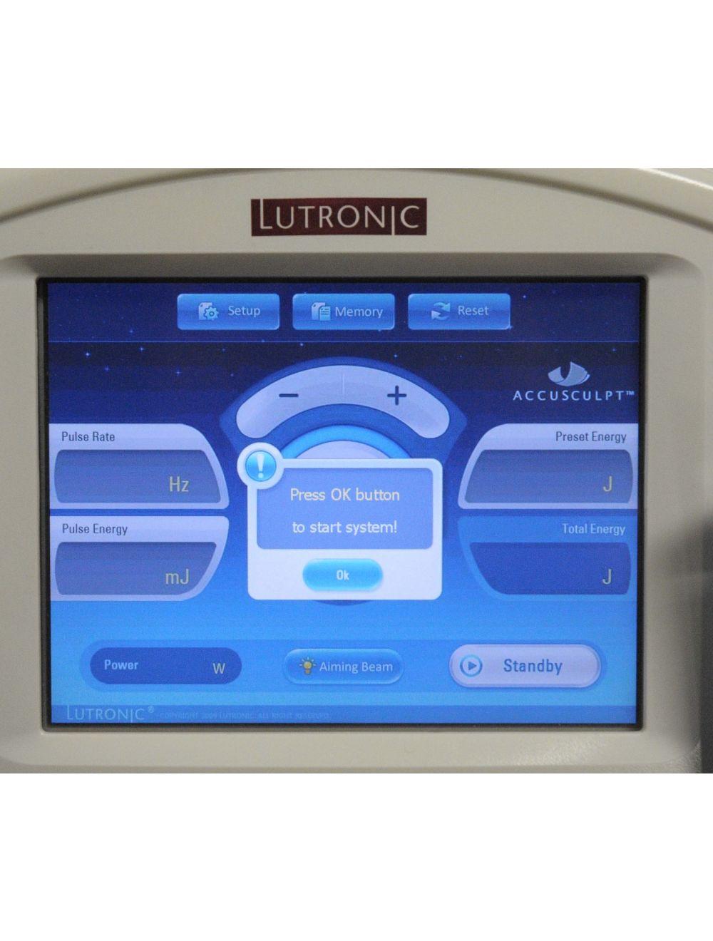2012 AccuSculpt II LUTRONIC Nd YAG Pulsed Laser 1444 Skin Tightening