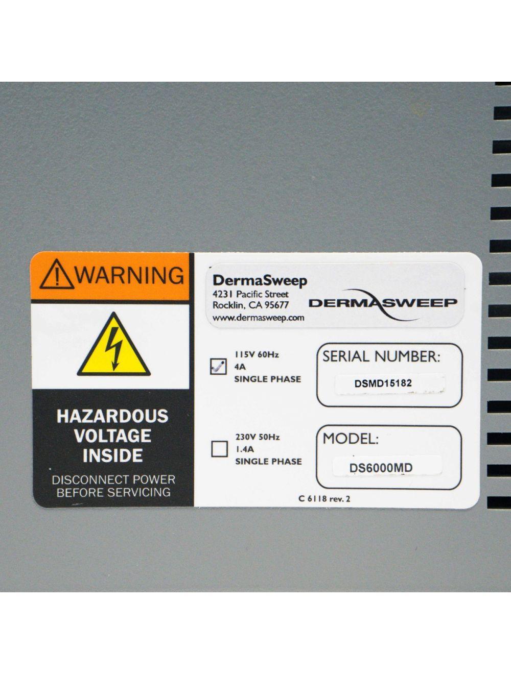 DERMASWEEP MD - Micro Abrasion Multi-Level Resurfacing System - DS6000MD