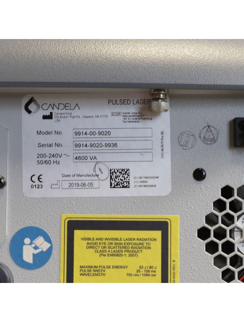 2019 Candela GentleMax Pro Pulsed Laser Hair Removal System