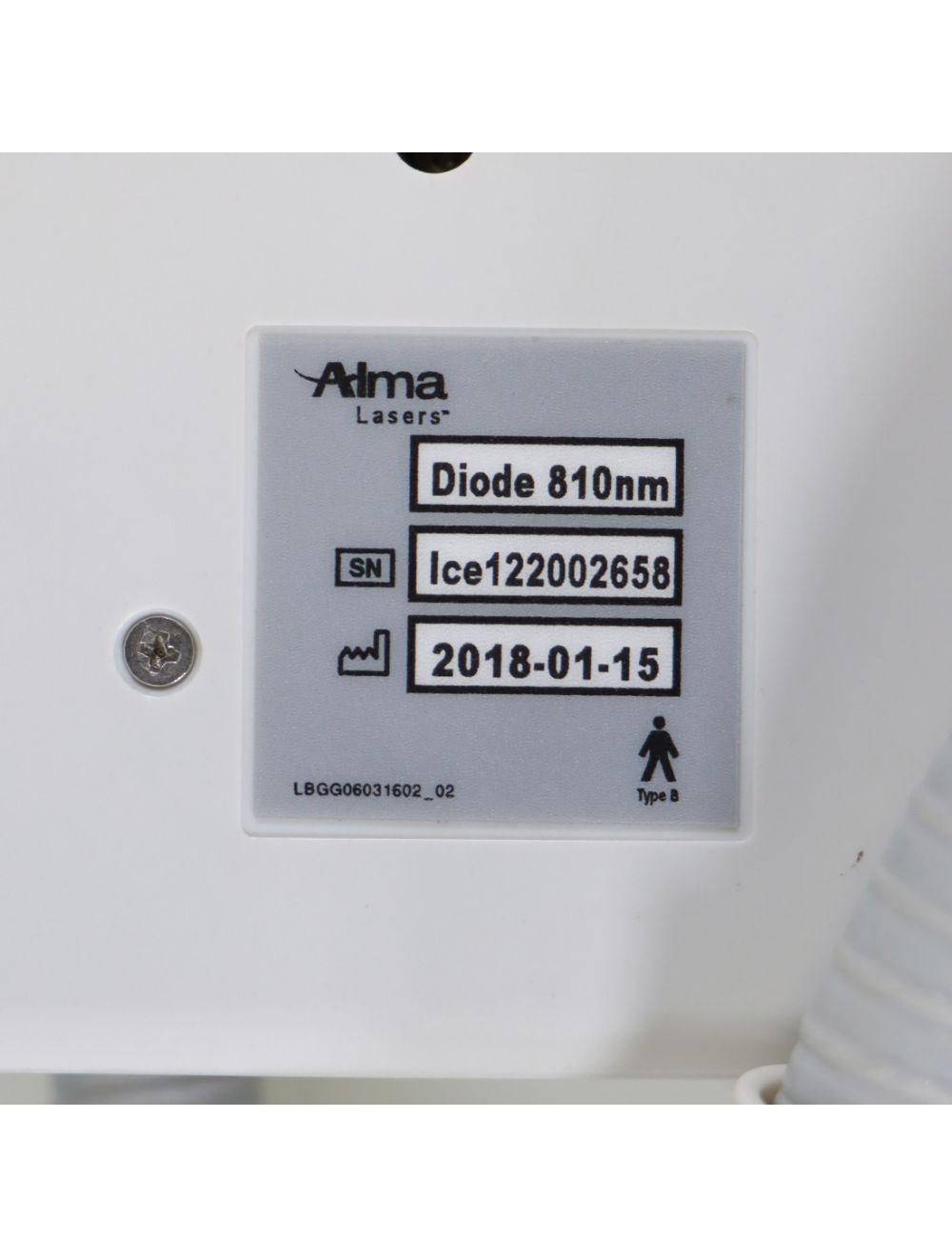 2018 Alma Laser Soprano ICE Hair Removal 810nm Alexandrite Zero Shots New Diode