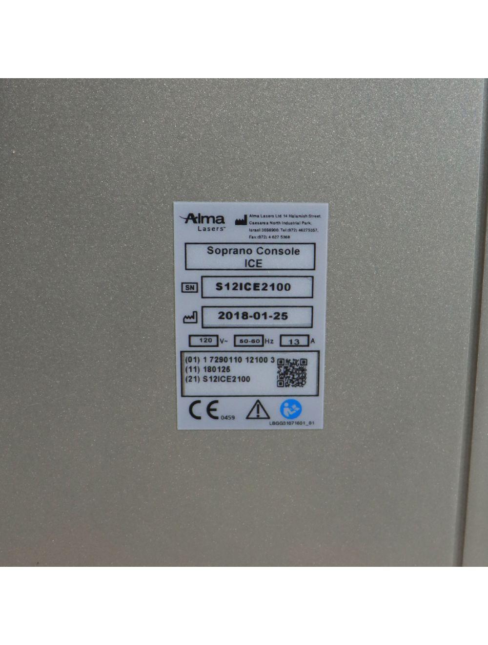 2018 Alma Laser Soprano ICE Hair Removal 810nm Alexandrite Zero Shots New Diode