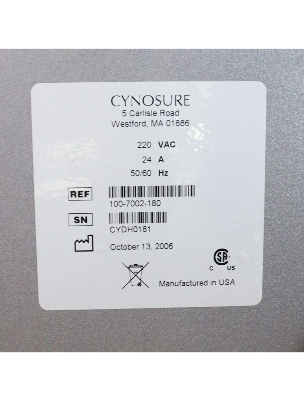 2006 Cynosure Cynergy MPX Nd YAG System With Cryo 5 Chiller Cooling System