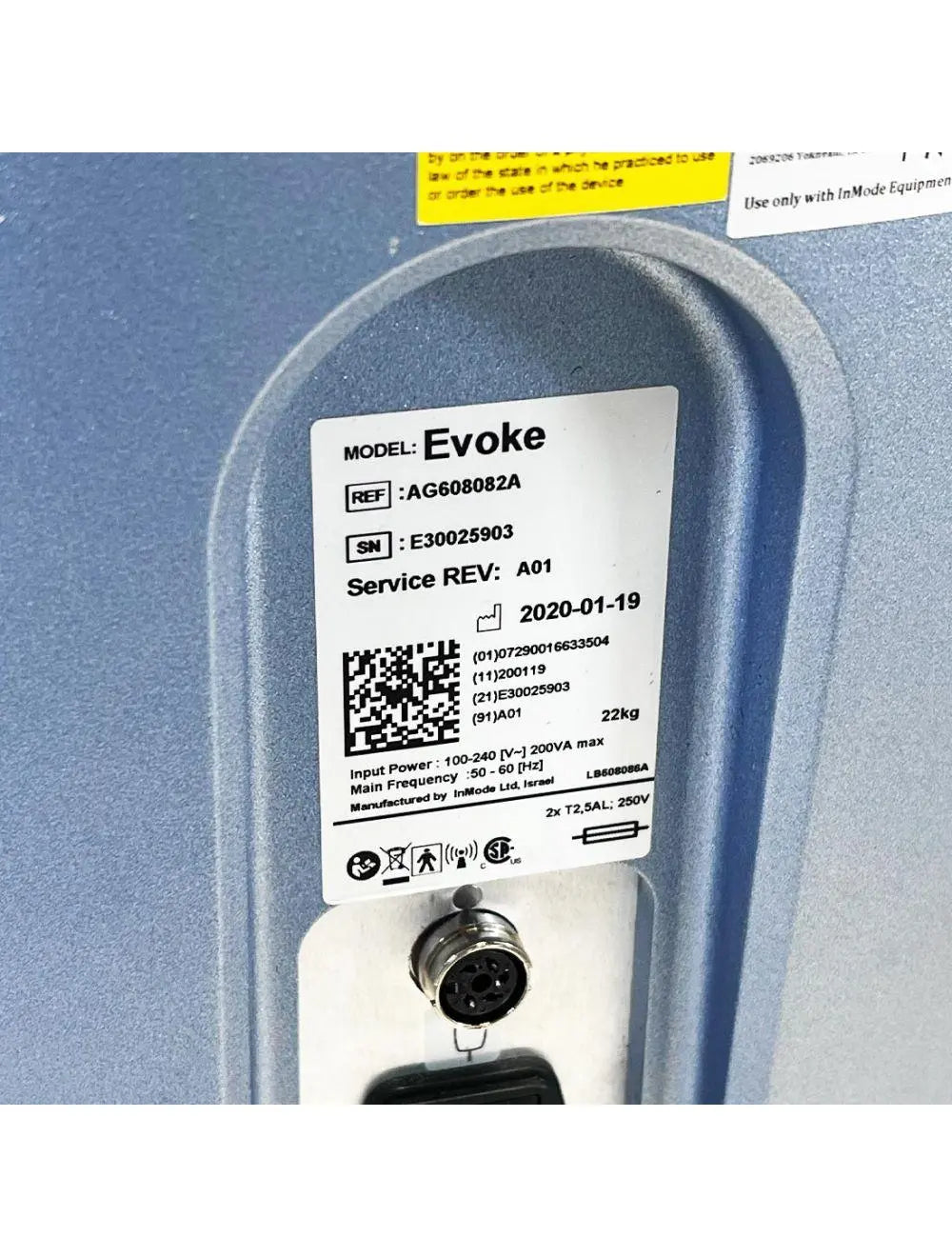 2020 InMode EVOKE Bipolar RF Non-Invasive Facial Treatment Submental Chin Neck InMode