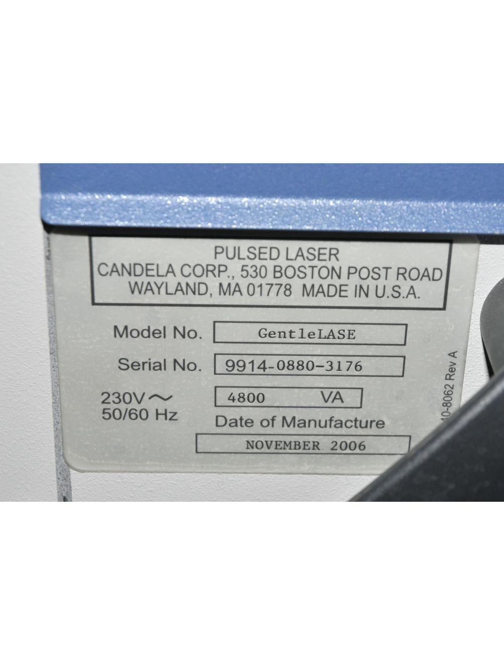 2006 Candela MINI GL GentleLASE Pulsed Laser Alexandrite MGL 755nm Gentle Lase