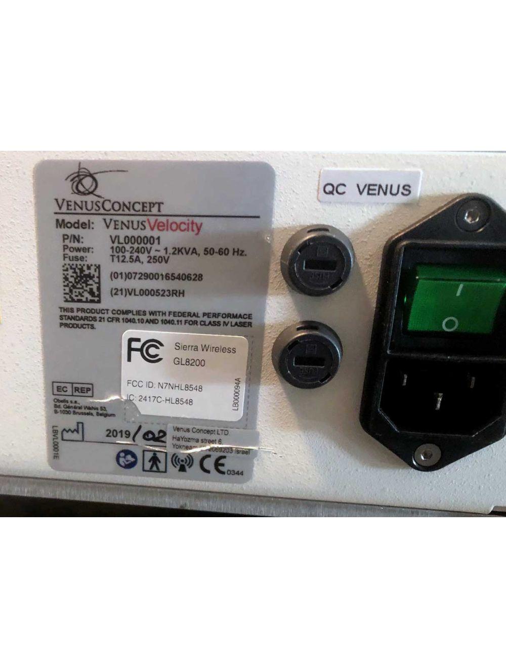 2019 VenusConcept Venus Velocity 800nm Diode Hair Removal Laser w/3 LightGuides