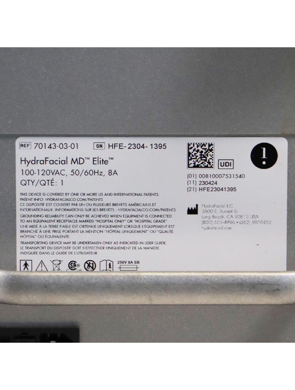 2023 Edge Systems Hydrafacial MD Elite Hydradermabrasion Skin Treatment Device