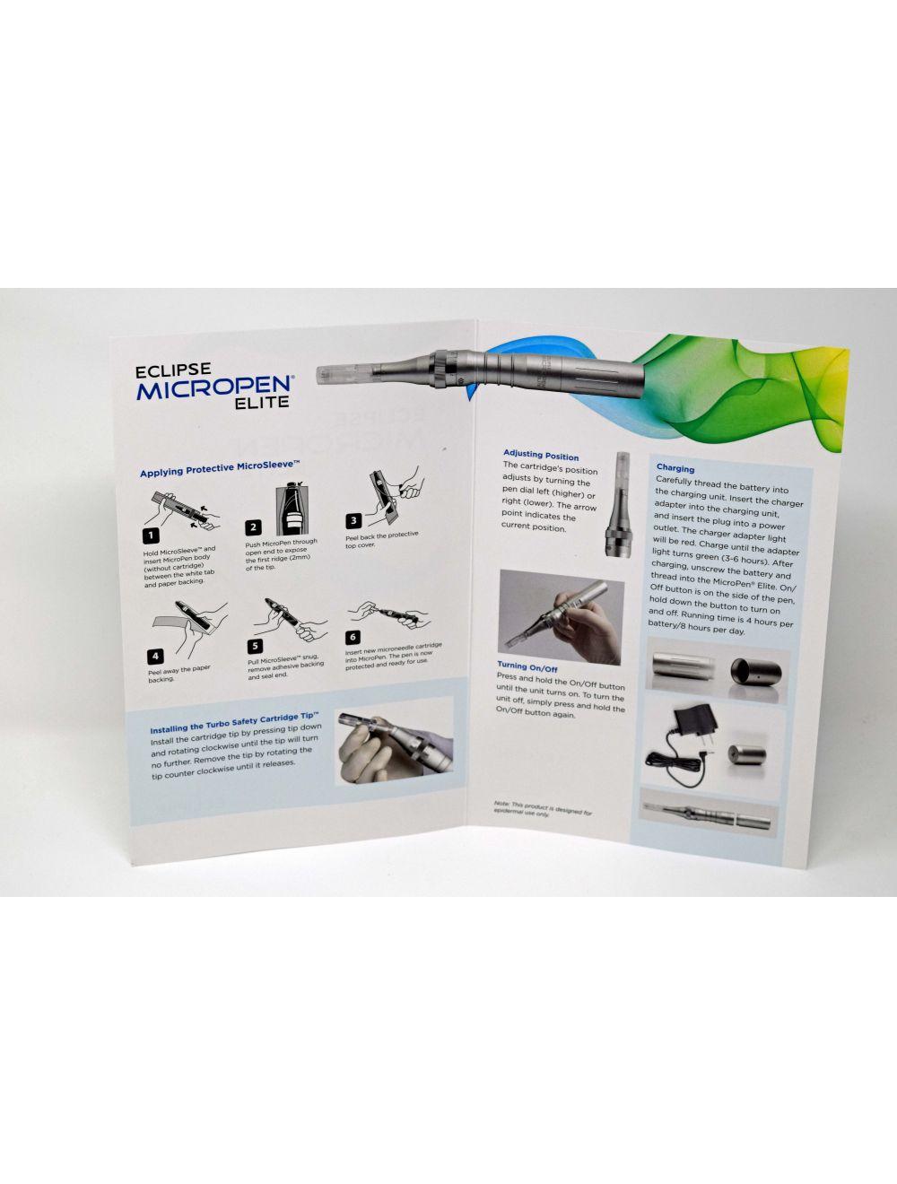 Eclipse Micropen Elite Aesthetics Silver MicroNeedling Pen - DEMO - w/ Brochures image 13