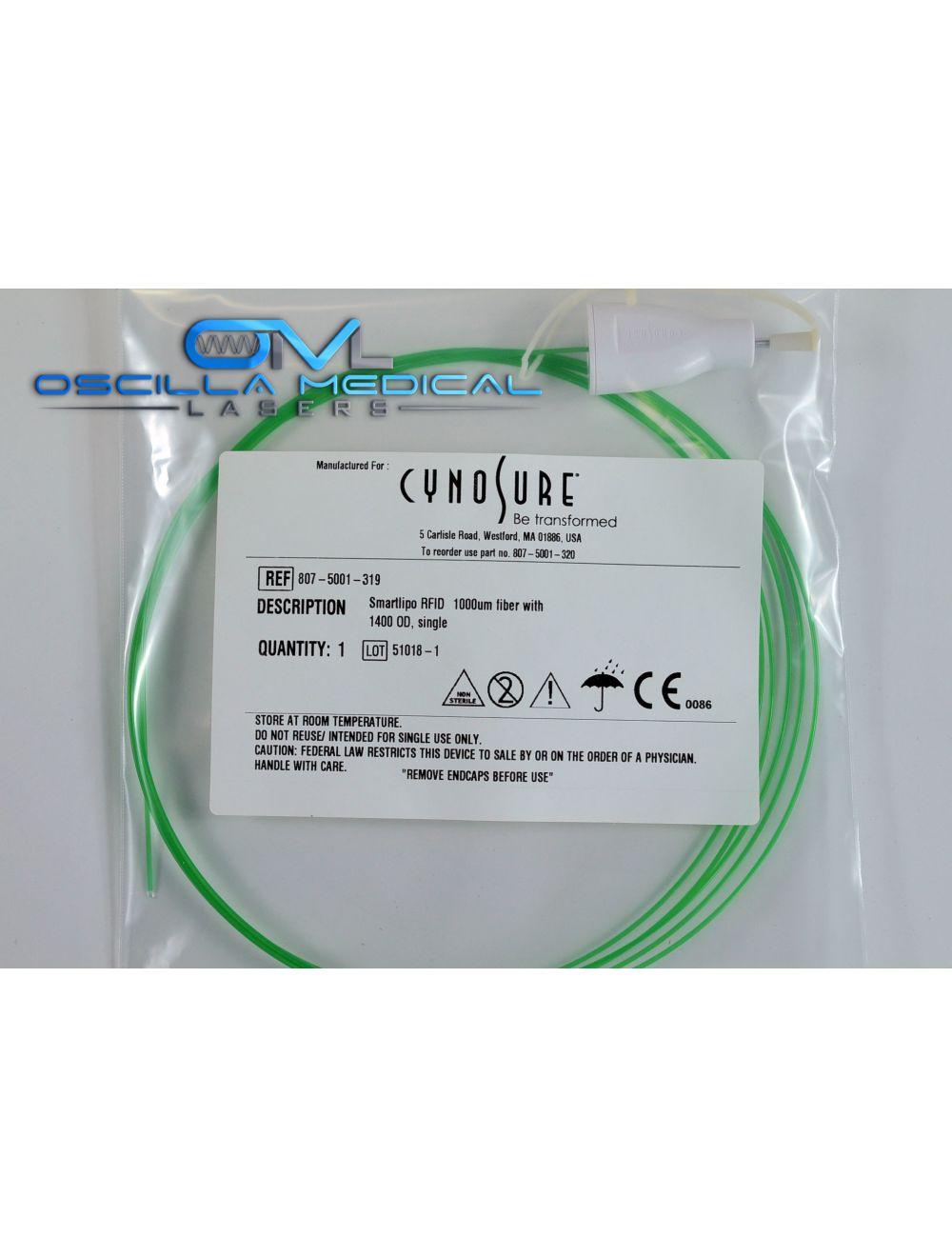 Cynosure SmartLipo 1000um Fiber RFID 1400 OD Single Green 807-5001-319 (5 Pack) image 0