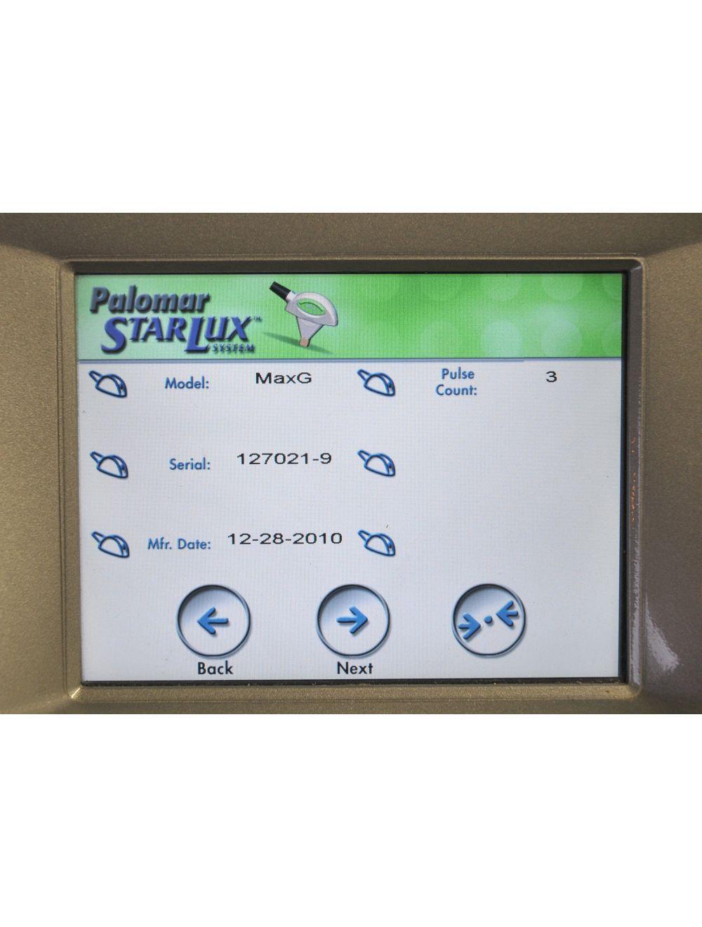 2010 Cynosure StarLux 500 Lux Laser System MaxG IPL Handpiece Max G Palomar image 7