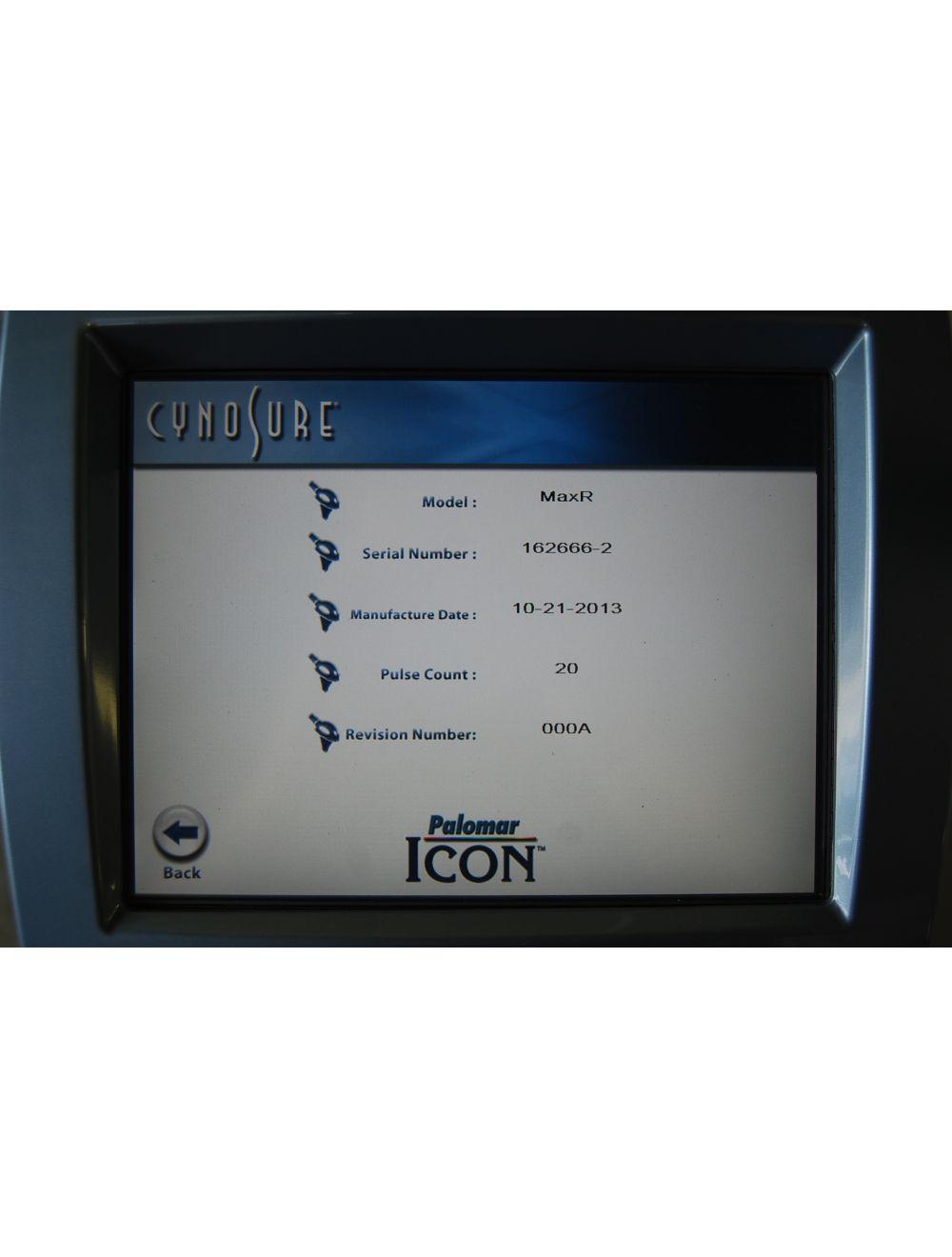 2013 Palomar Cynosure MaxR Handpiece Max R Icon Hand Piece Low Shots image 3