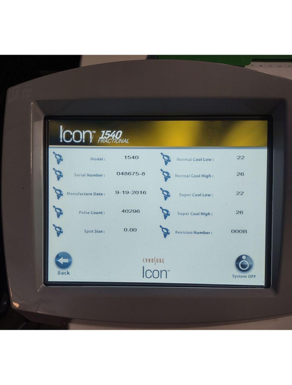 Cynosure Palomar ICON 1540 Fractional Laser Handpiece 2016 with 15mm XF Lens Tip image 8