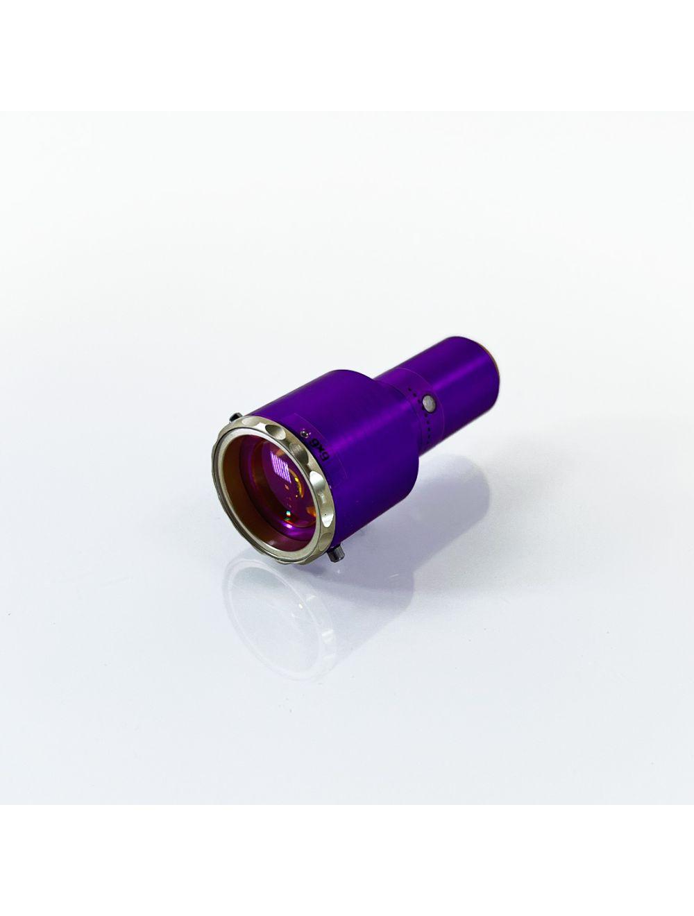 Palomar StarLux 500 Laser 2940nm Handpiece Lens Tip 096169-23 6x6FL Purple Optic image 0