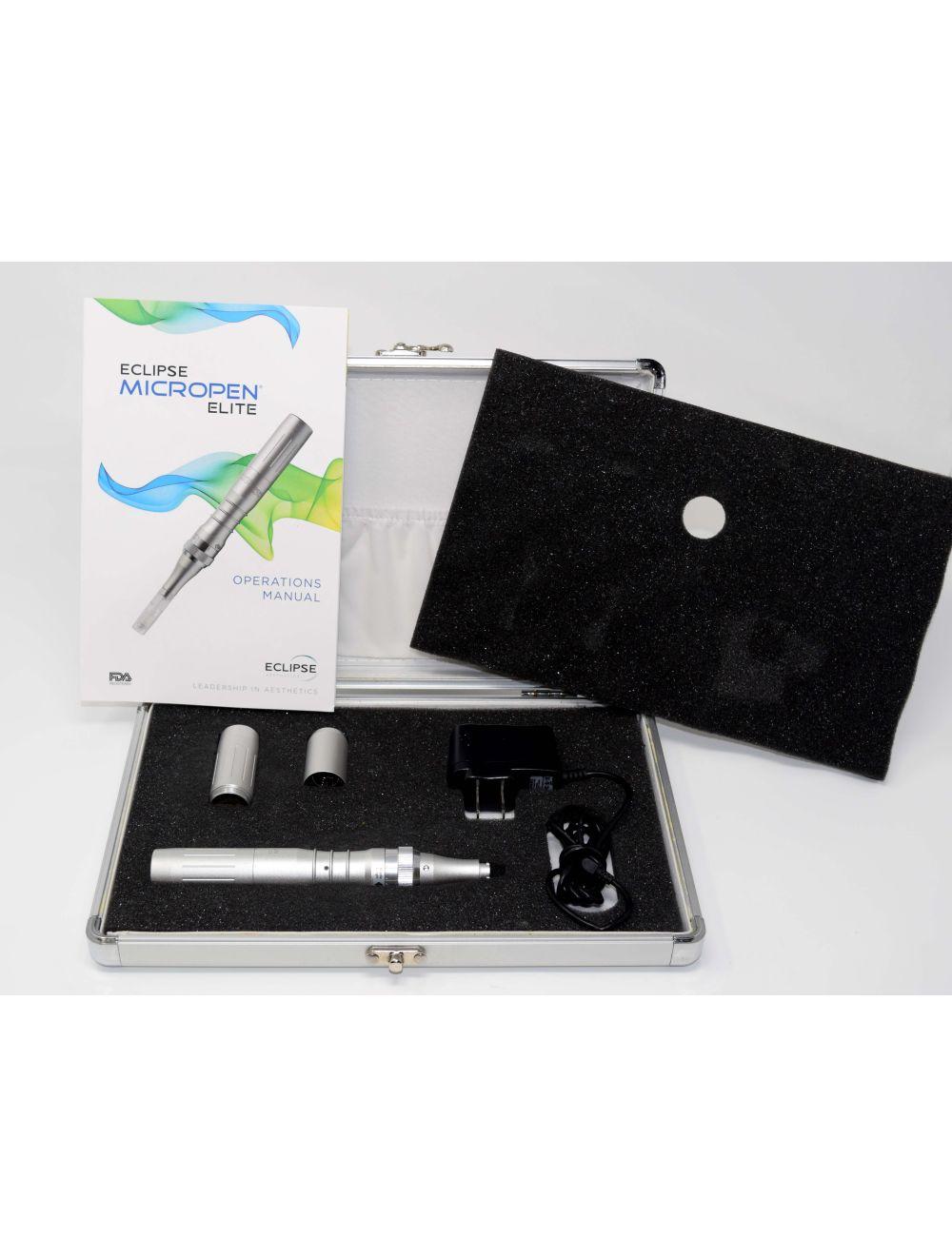 Eclipse Micropen Elite Aesthetics Silver MicroNeedling Pen - DEMO - w/ Brochures image 1