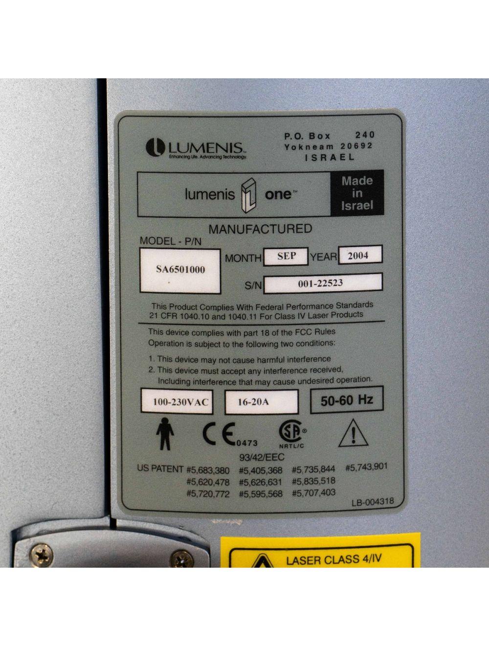 2004 Lumenis Lume One 1 IPL Laser SA6501000 Universal Handpiece Lume1 LumeOne image 6