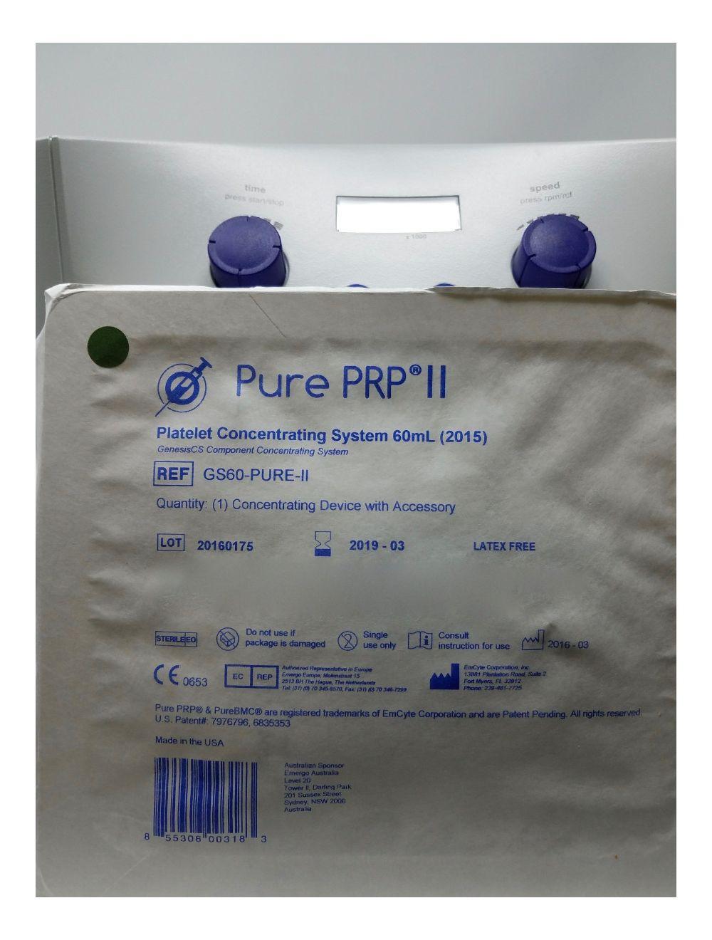 EmCyte Corporation Executive Series Centrifuge II Pure PRP Blood Plasma Marrow image 6