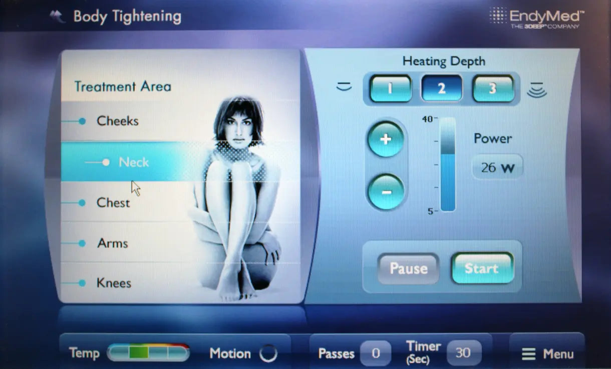 2011 EndyMed GLOW 3DEEP RF Skin Tightening Body Contouring System