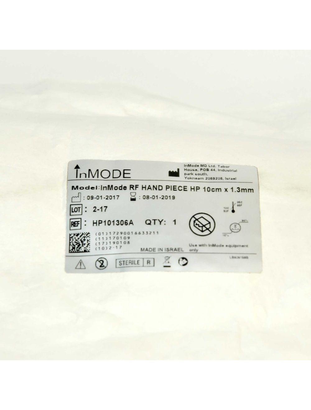 Inmode RF Handpiece Applicator 10cm x 1.3mm FaceTite HP101306A Face Neck image 3