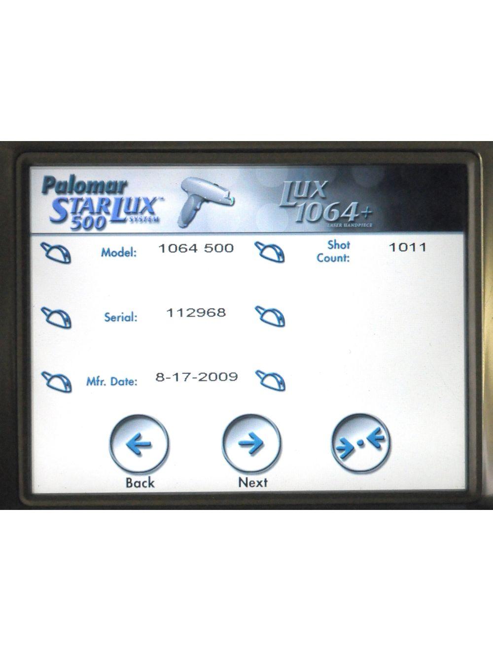 2009 Palomar Lux1064+ Nd:Yag Laser HandPiece Lux 1064 Plus StarLux 500 - HP image 9