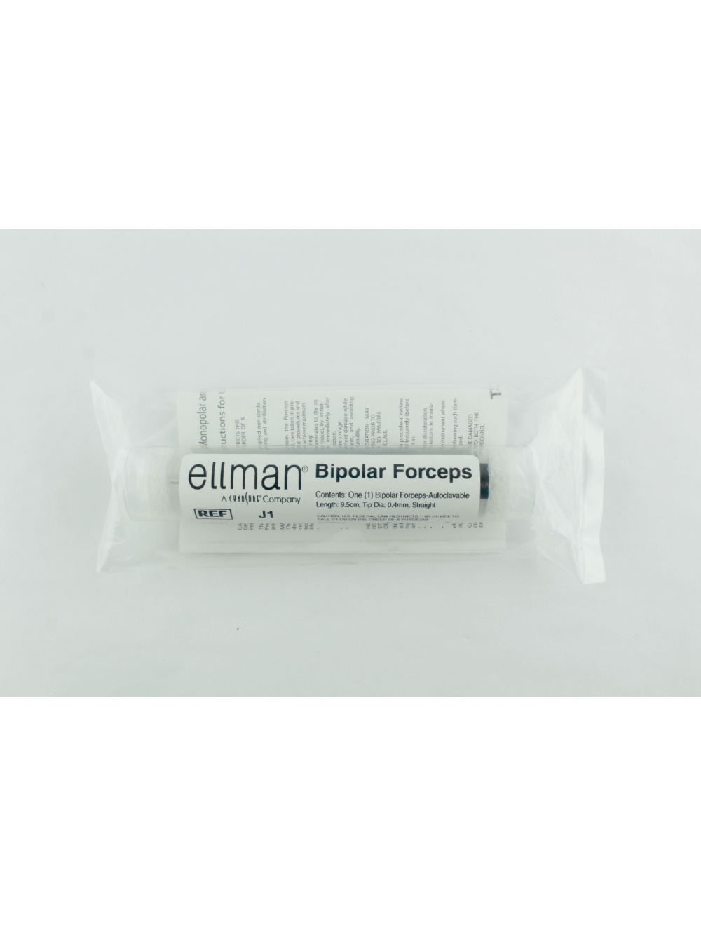 Ellman BIPOLAR FORCEPS J1 *SEALED NEW* Stainless Autoclavable Straight image 2