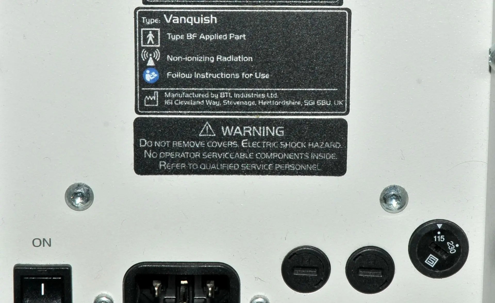 2013 BTL Vanquish ME RF RadioFrequency Abdomen Flex Core Applicator Body Contour BTL