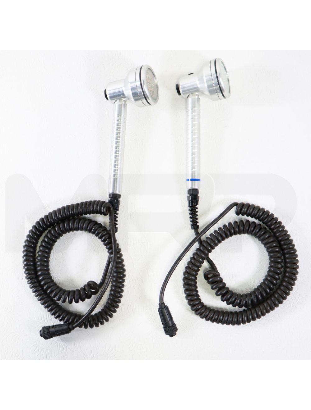 Edge Systems HydraFacial Red Blue LED Dermabrasion Handpieces Untested As Is image 0