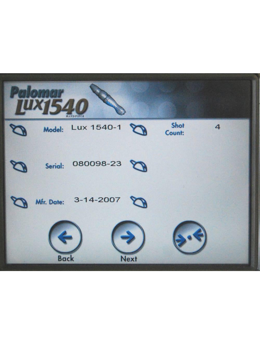 Palomar Lux1540 Fractional Erbium Laser HandPiece w 15mm Tip Hand Piece Lux 1540 image 10