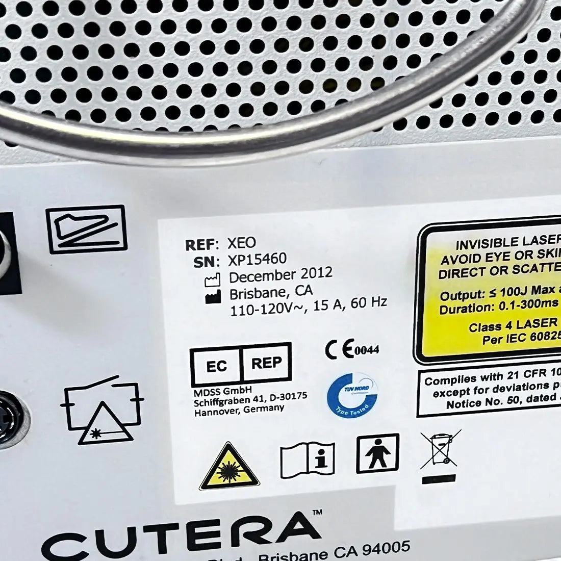 2012 Cutera Xeo Nd:Yag 1064 Laser System Nd Yag Handpiece Skin Acne Scars Cutera