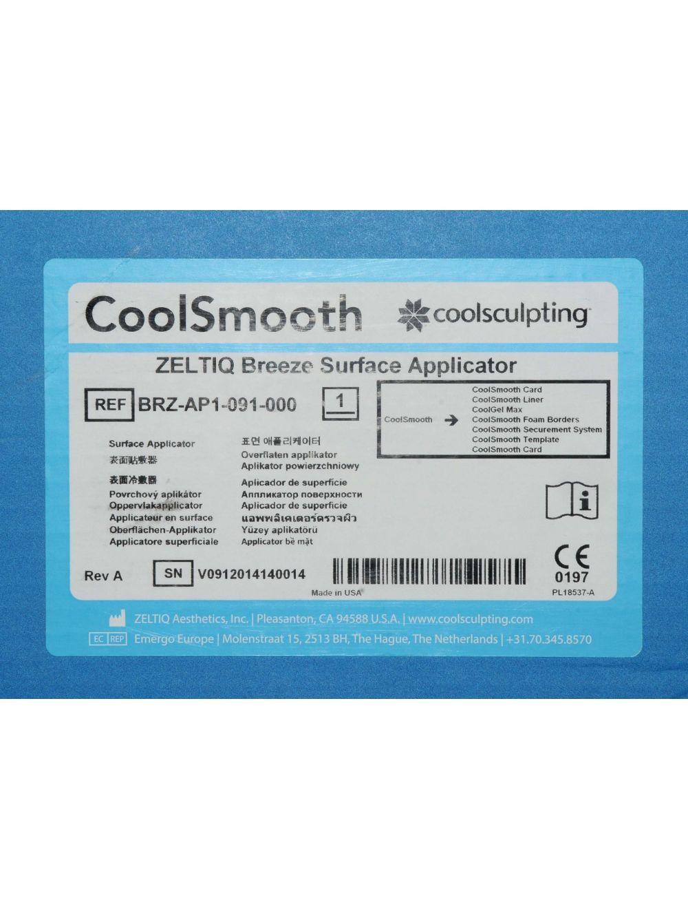 Zeltiq BREEZE Surface Applicator CoolSmooth Zeltiq BRZ-AP1-091-000 Cool Smooth image 21
