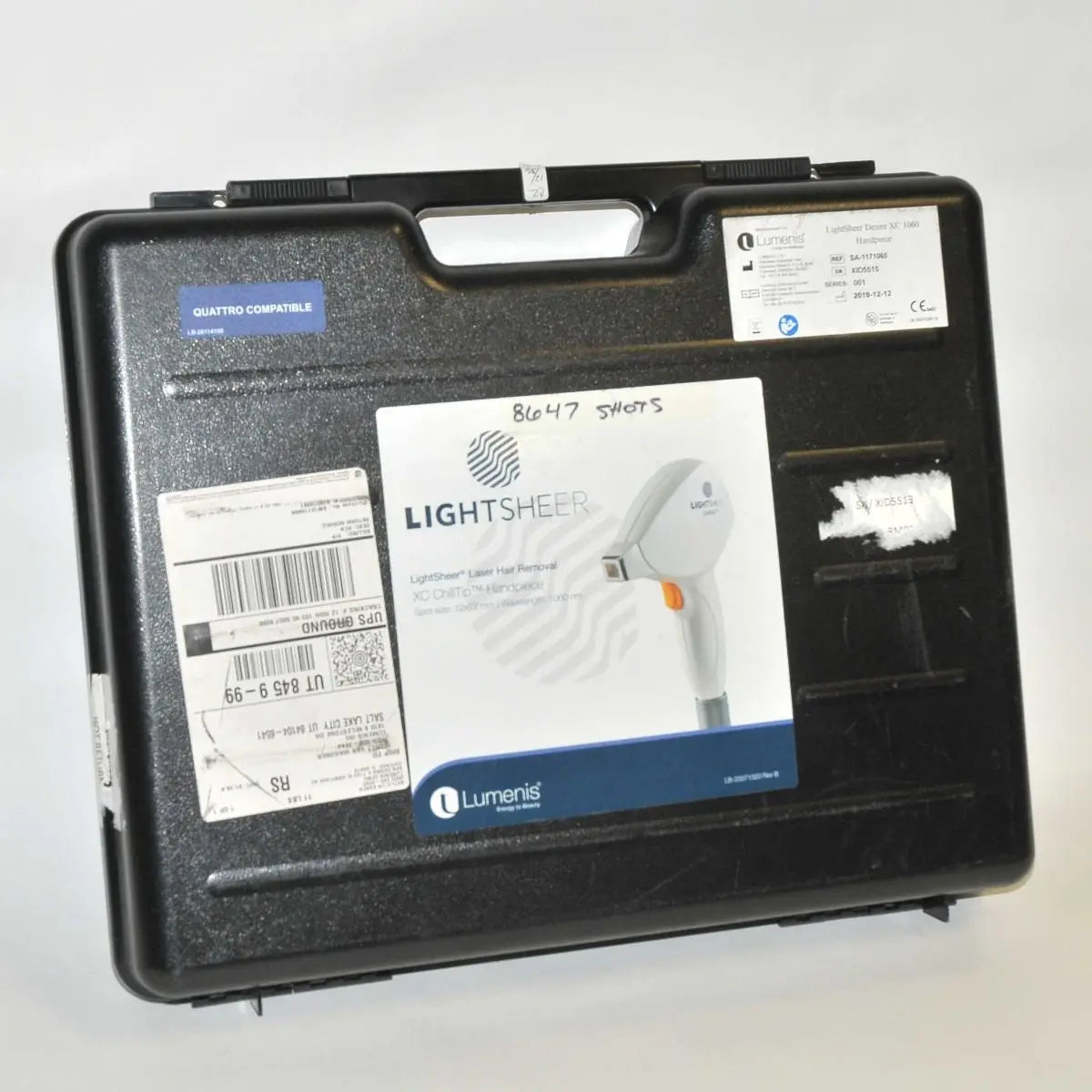 2019 Lumenis LightSheer Desire XC Diode Laser Hair Removal Chill Tip Handpiece