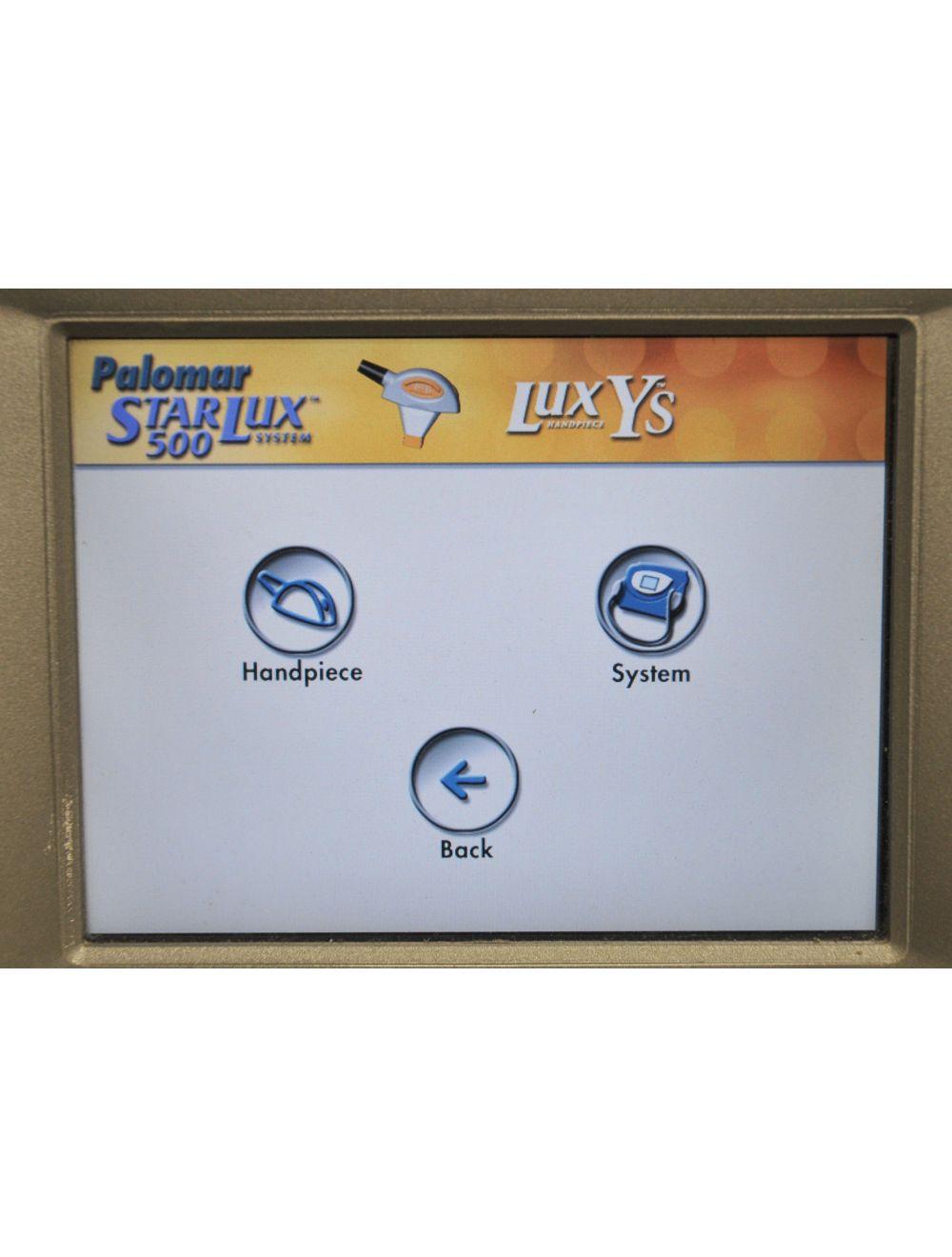 2009 Cynosure StarLux 500 Lux Laser System LuxYs Handpiece Palomar Ys Hand Piece image 9