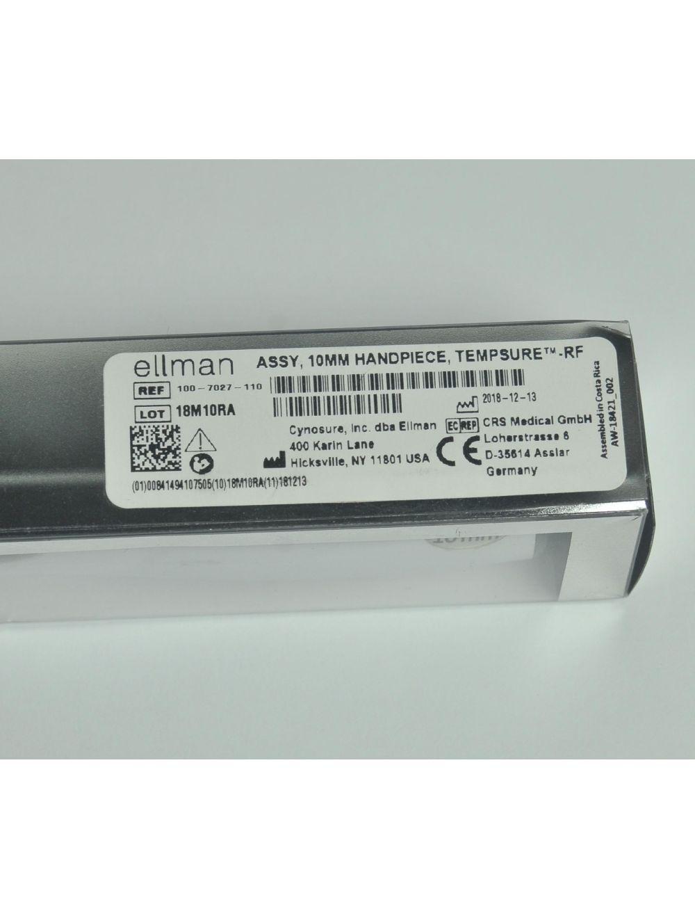 Cynosure Ellman TempSure RF 10mm Handpiece Assembly 100-7027-110 Envi 77% Life image 6