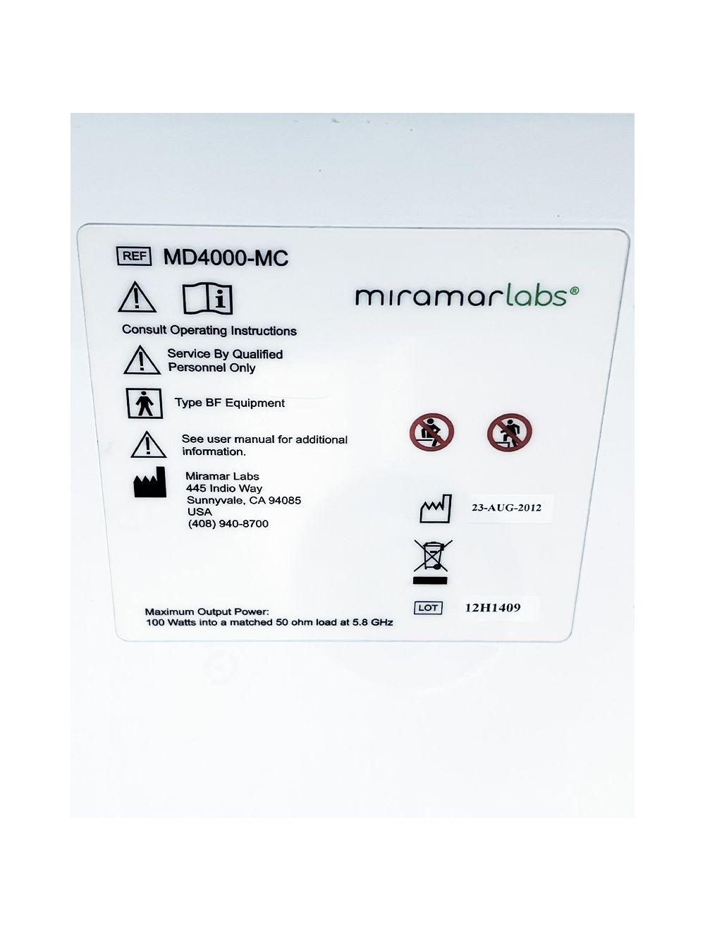 2012 Miramarlabs MiraDry MD4000-MC Sweat Odor Reduction Hyperhydrosis System image 12