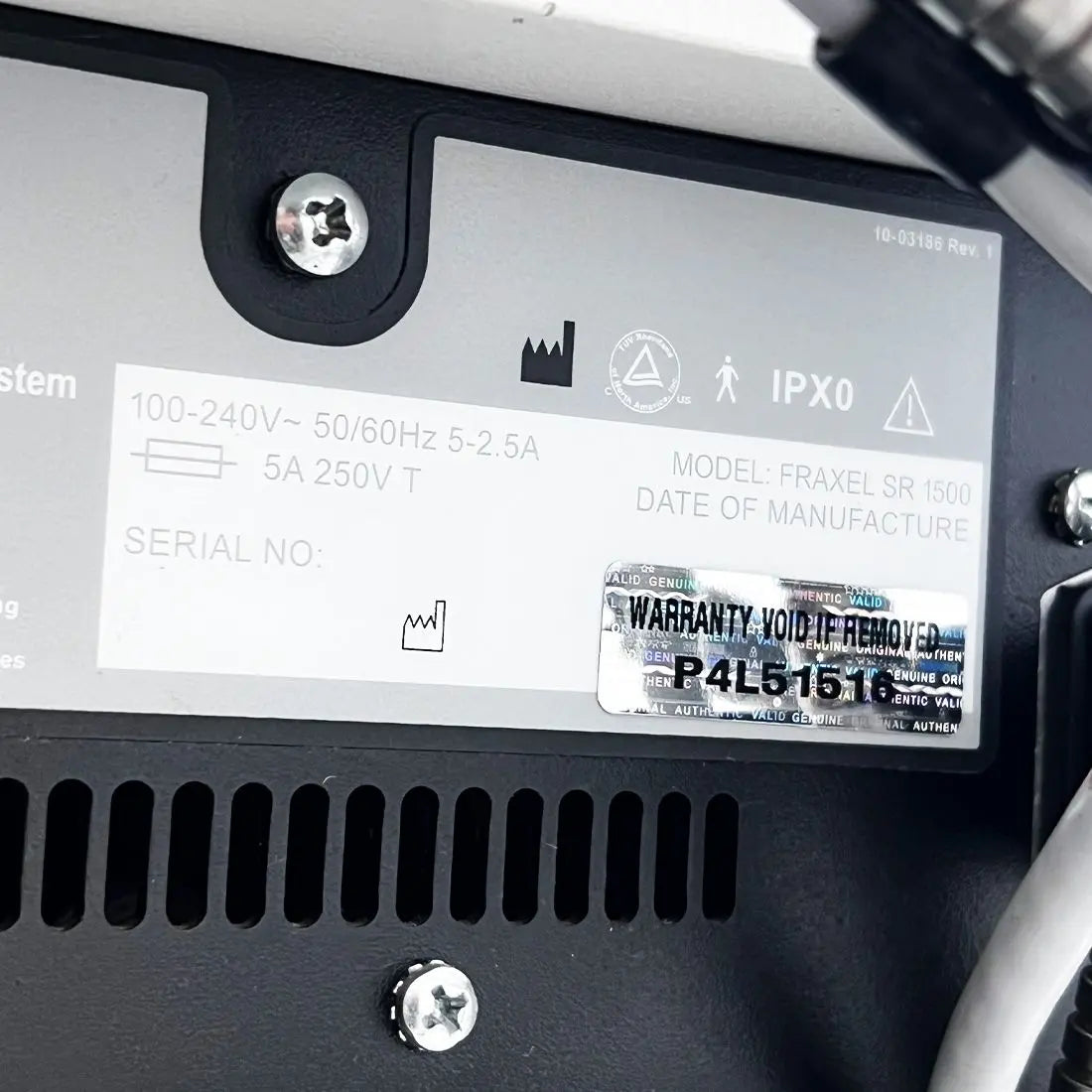 Fraxel Reliant SR 1500 Surgical Laser With Zimmer Cryo 6 Cooling System