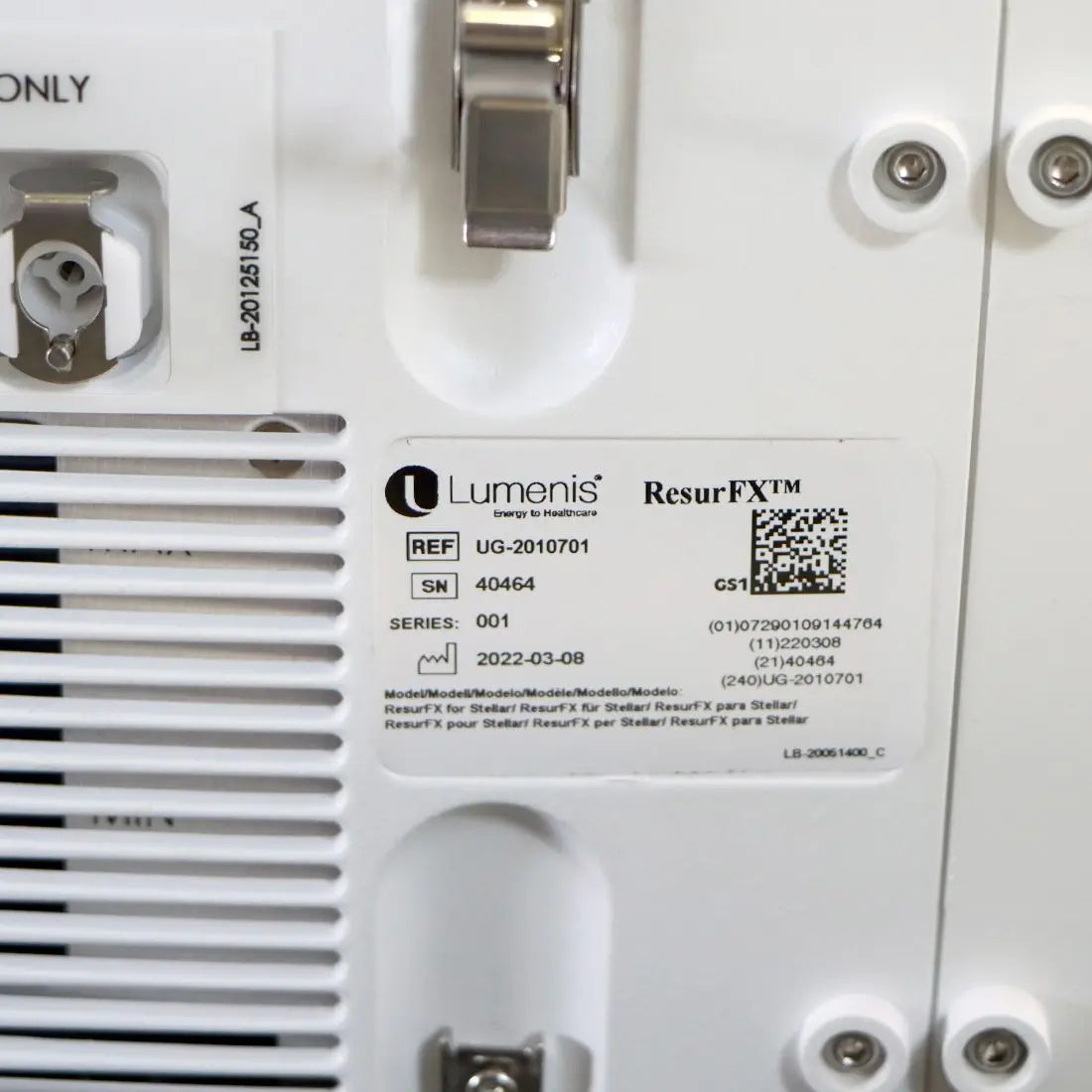 Lumenis Stellar M22 ResurFX Module 1565nm Laser Non Ablative Skin Resurfacing HP Lumenis