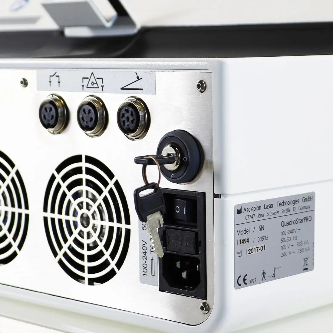 2017 Asclepion QuadroStarPRO 940 Laser System Quadro Star PRO Vein Vascular Unit Sol International Medical