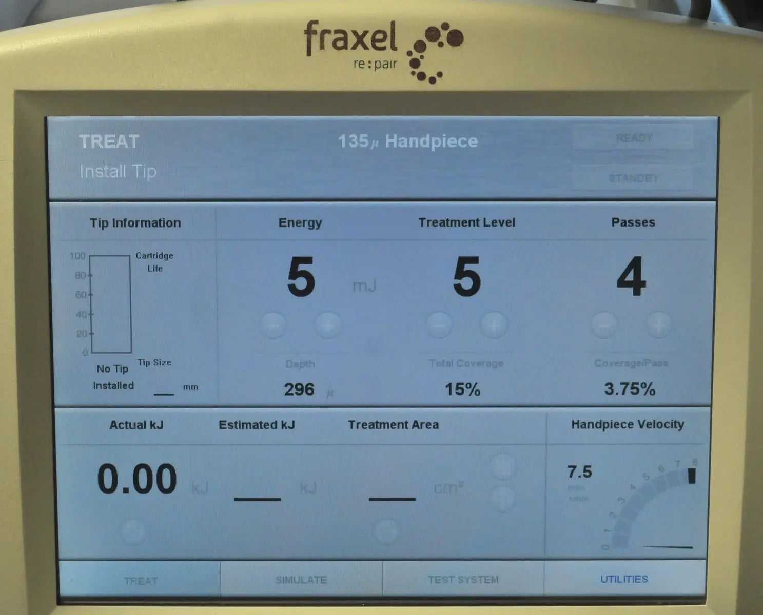 2008 Reliant Fraxel Re:Pair Skin Wrinkle Resurfacing CO2 Fractional Laser System