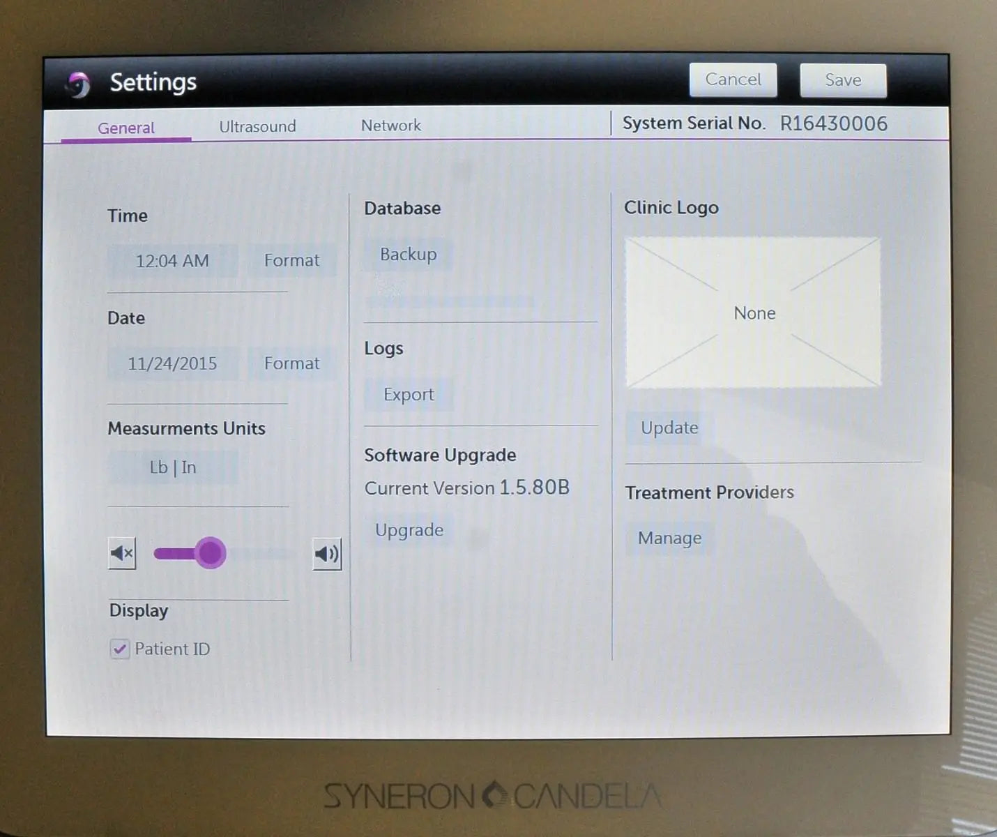 Syneron Candela UltraShape Power Ultrasound Fat Reduction Body Contouring System